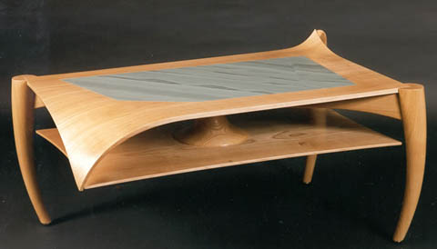 Occasional table in English Cherry. : stephenowen home designer three legs cumberland slate